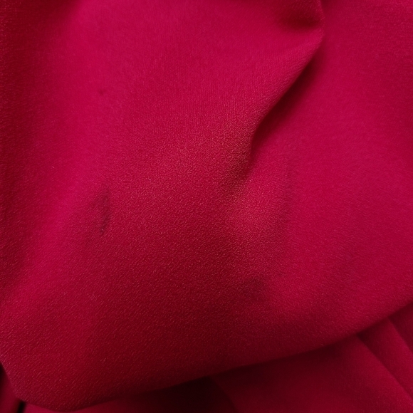 Donna Karen Burgundy Dress with Accent Sleeves, Size Medium - Picture 8 of 10